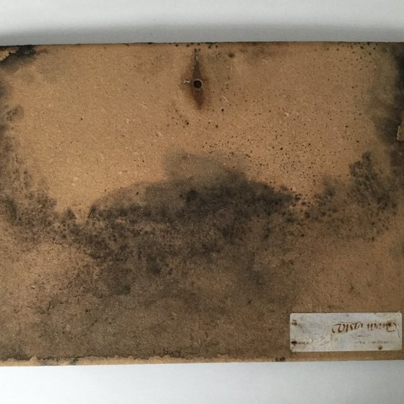 Old vintage wood wall plaque lithography print of Old St Ives Cornwall - Picture 4 of 4